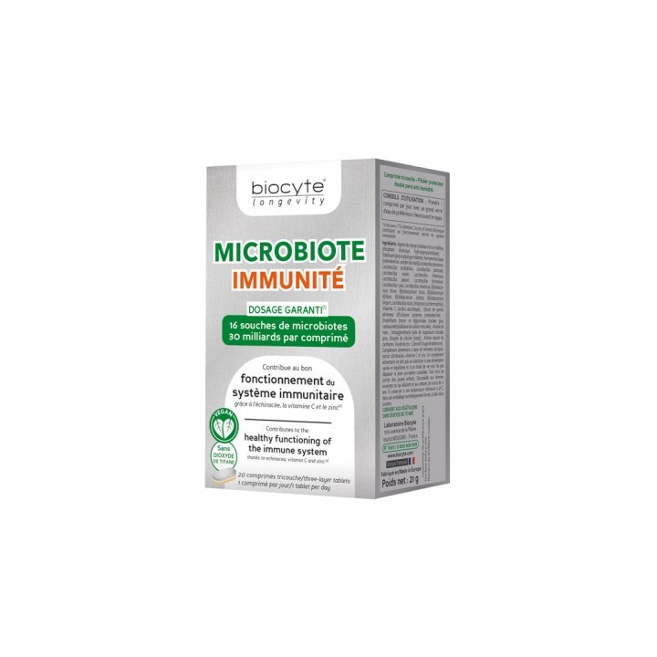 Biocyte Microbiote Immunité - Complément alimentaire pour la défense immunitaire