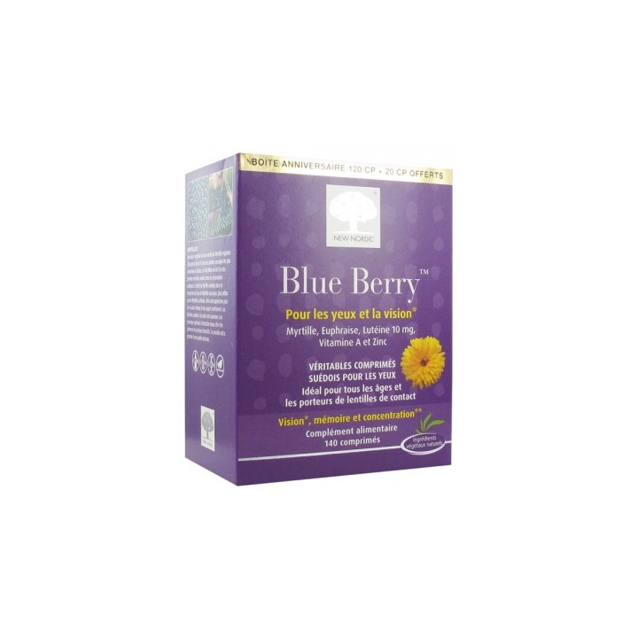 New Nordic Blue Berry - Complément alimentaire pour la vision