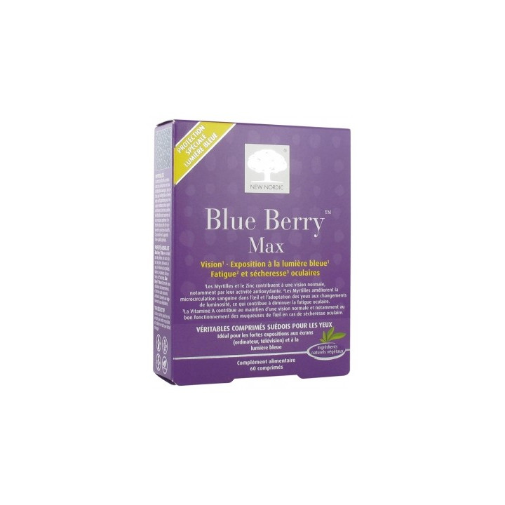New Nordic Blue Berry Max - Complément alimentaire pour la vision