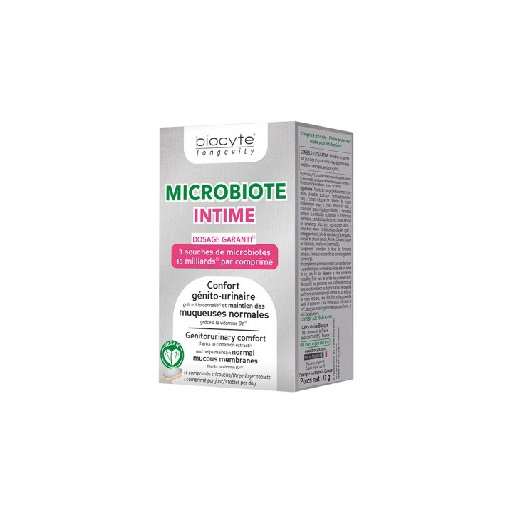 Biocyte Longevity Microbiote Intime - Complément Alimentaire