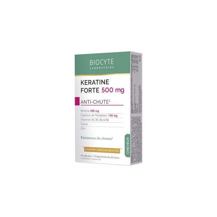 Biocyte Kératine Forte Anti-Chute - Complément alimentaire pour cheveux