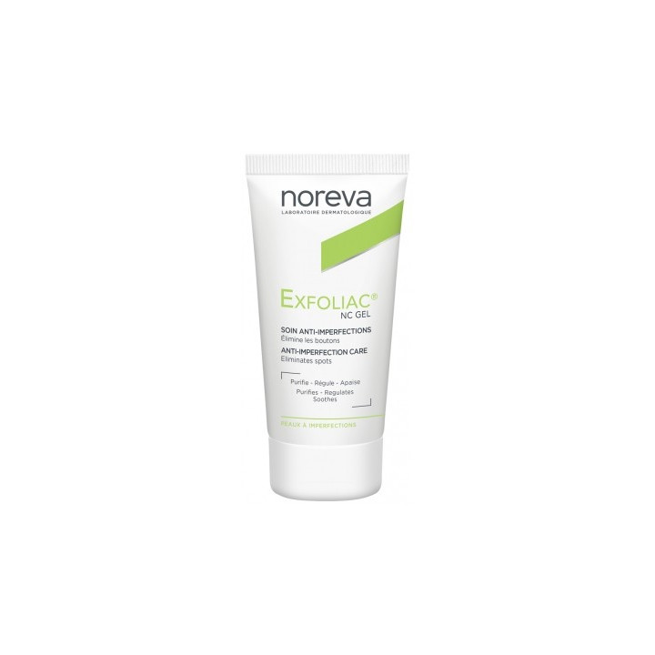 Noreva Exfoliac NC Gel 30 ml - Soin ciblé pour peaux à imperfections