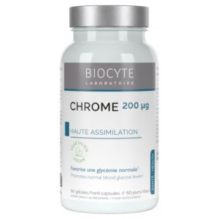 Biocyte Longevity Cr Chrome - Complément Alimentaire pour une Glycémie Normale