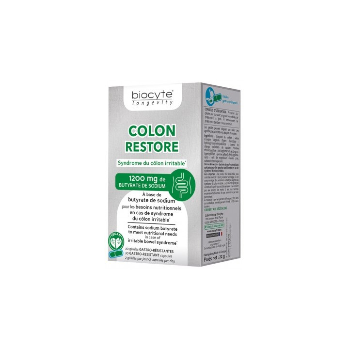 Biocyte Colon Restore - Syndrome du côlon irritable