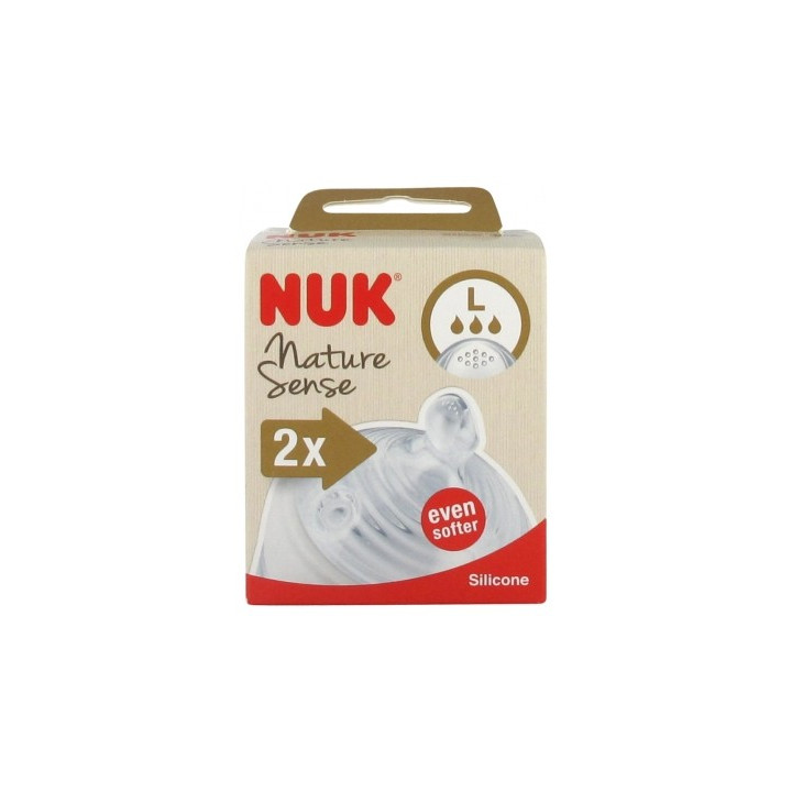 Tétines NUK Nature Sense 2 en silicone