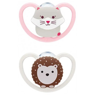 Sucettes NUK Space 2 en silicone pour bébés