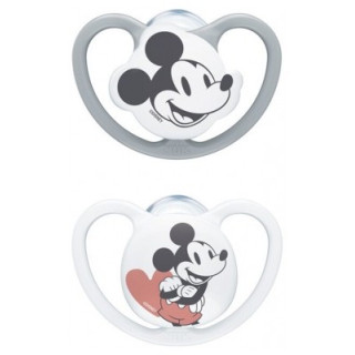 Sucettes NUK Space Disney Baby 2 Sucettes Silicone 6-18 Mois