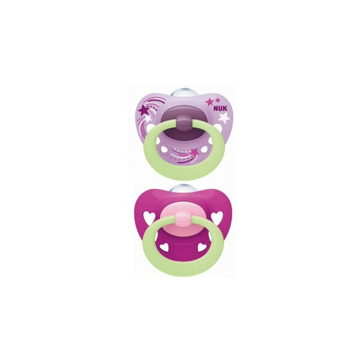 Sucettes NUK Signature Night pour bébés