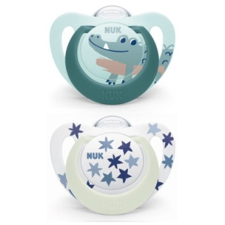 Sucettes NUK Starlight Day & Night pour bébés