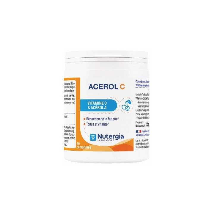 Nutergia Acerol C, vitamine C naturelle