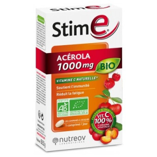 Nutreov Stim E Acérola 1000 mg Bio - Complément alimentaire pour système immunitaire