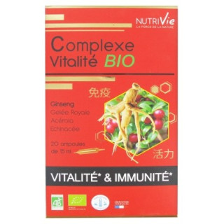 Nutrivie Complexe Vitalité Bio - Complément alimentaire biologique