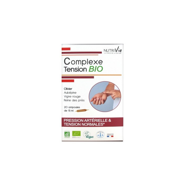 Nutrivie Complexe Tension Bio - Complément alimentaire pour la tension artérielle