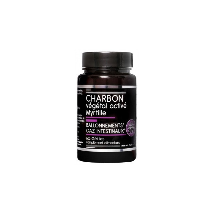 Nutrivie Charbon Végétal Activé Myrtille 60 Gélules
