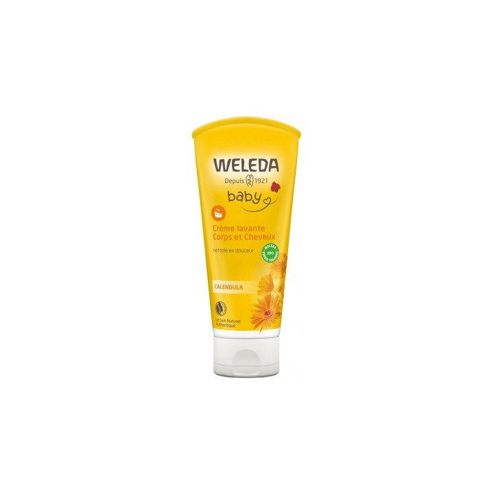 Crème Lavante Corps et Cheveux Calendula Weleda 200ml