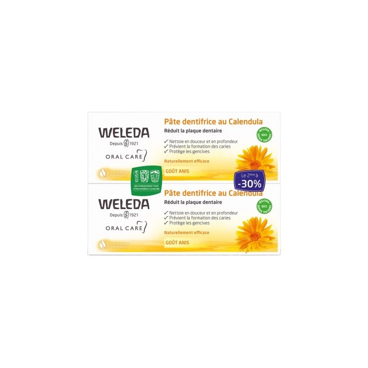 Pâte Dentifrice au Calendula Weleda pour gencives sensibles