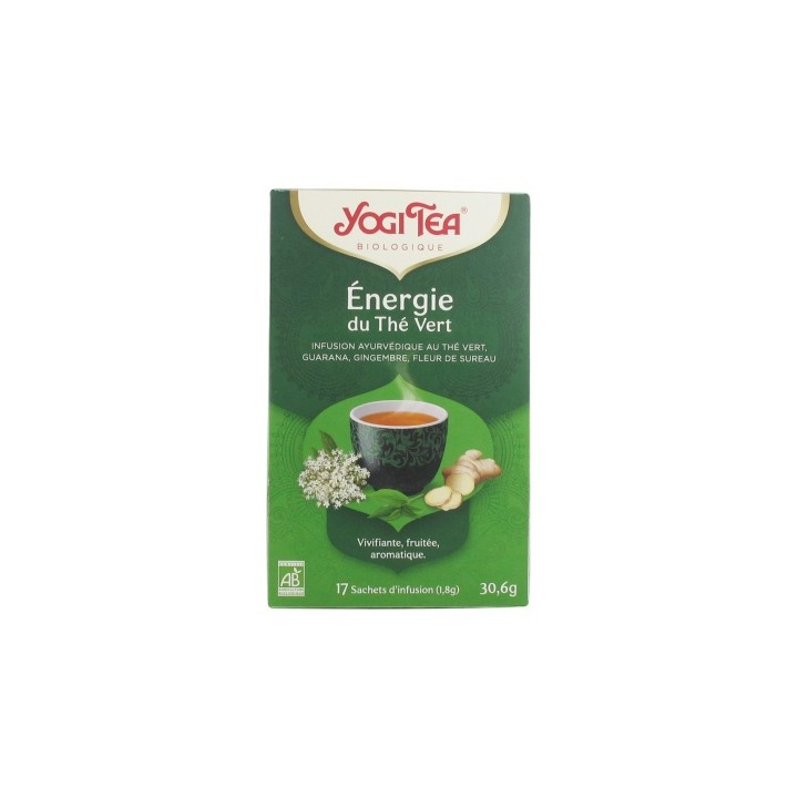 Yogi Tea Énergie du Thé Vert Bio - Infusion Ayurvédique