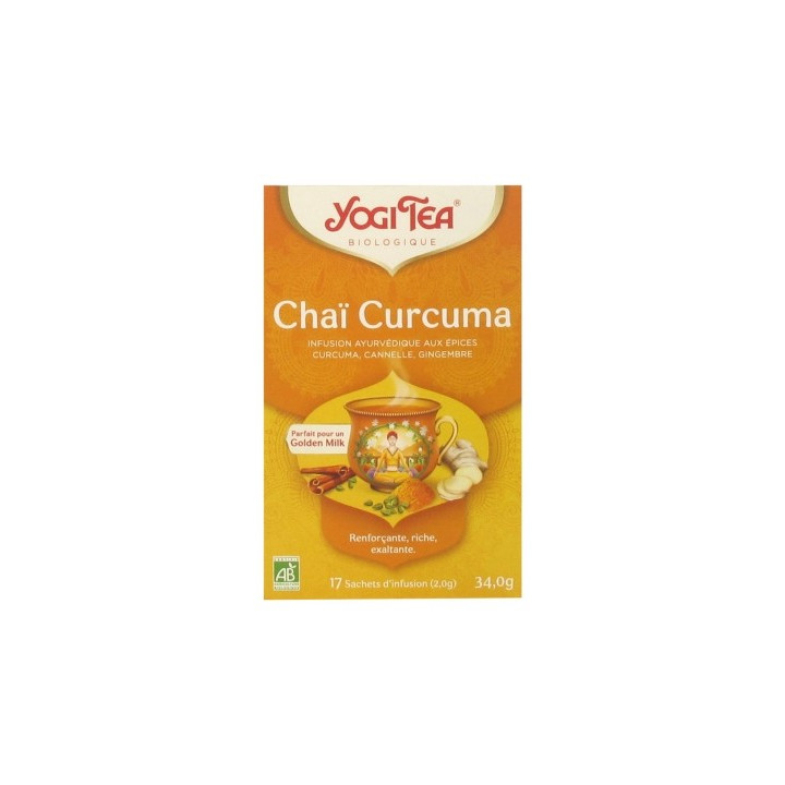 Yogi Tea Chaï Curcuma Bio - Infusion ayurvédique biologique