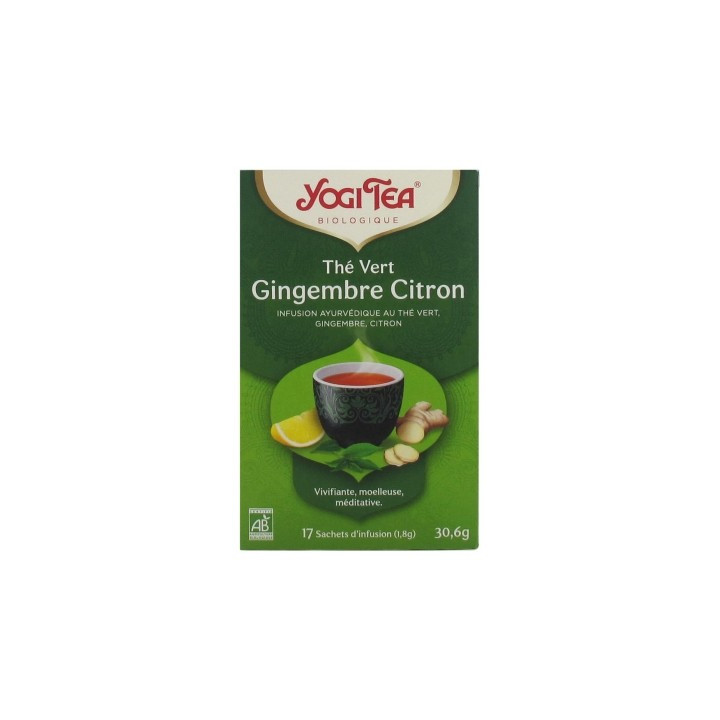 Thé Vert Gingembre Citron Bio - Yogi Tea