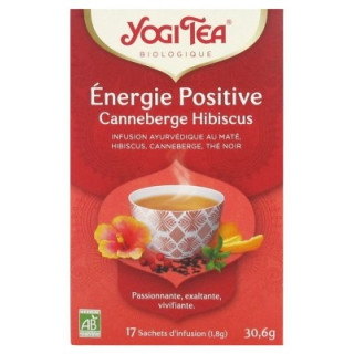 Yogi Tea Énergie Positive Canneberge Hibiscus Bio