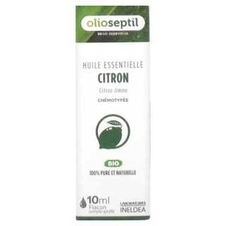 Huile essentielle de citron bio Olioseptil 10 ml
