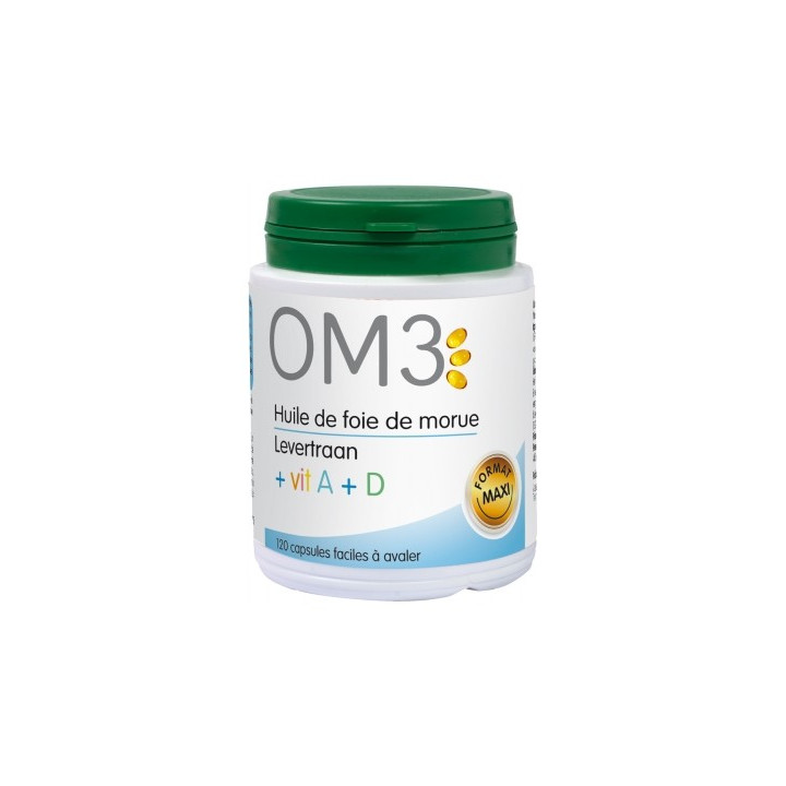 OM3 Huile de Foie de Morue 120 Capsules