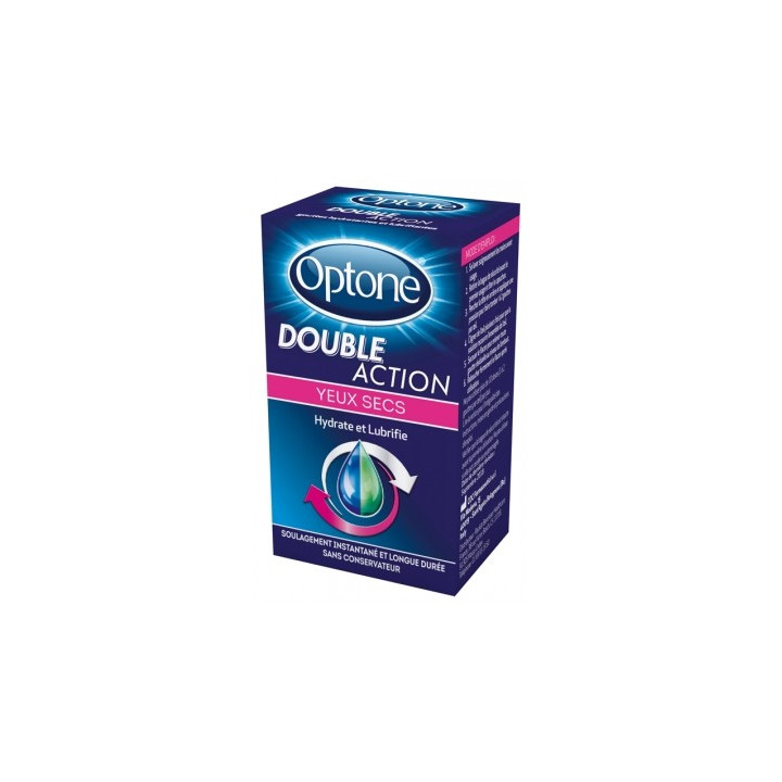Optone Double Action Yeux Secs 10 ml