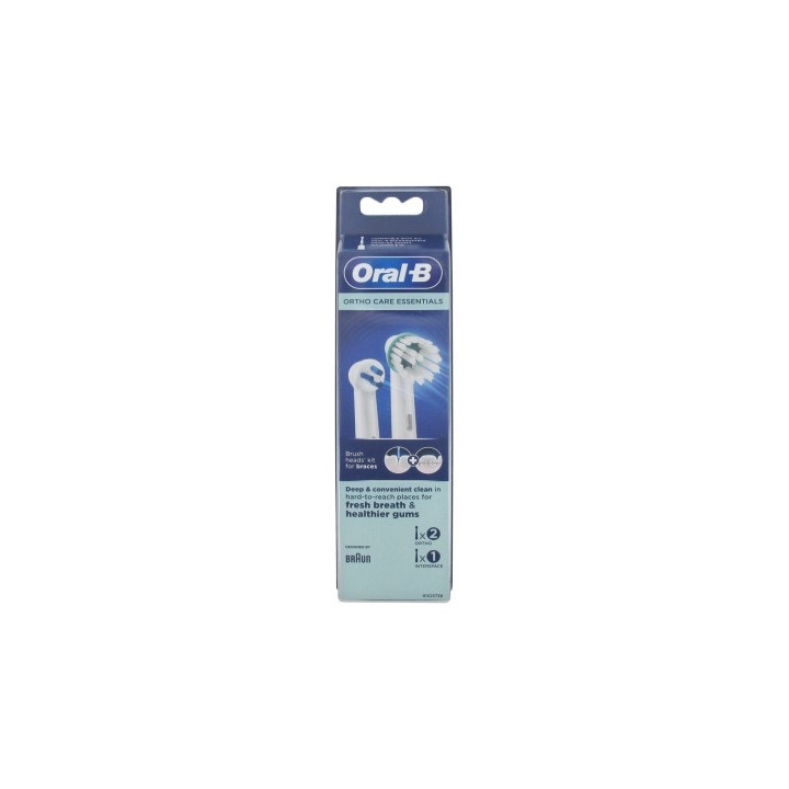 Oral-B Ortho Care Essentials - Brossettes pour appareils orthodontiques
