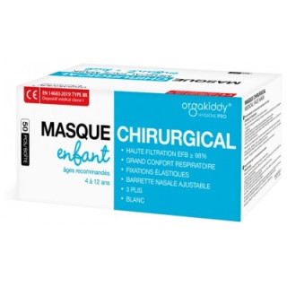 Masque Chirurgical Enfant Orgakiddy - 50 Masques