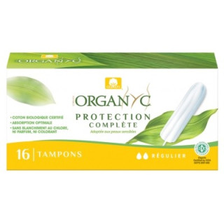 Tampons Organyc Protection Complète Régulier - 100% coton biologique