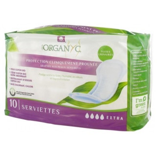 Serviettes Organyc Fuites Urinaires Extra