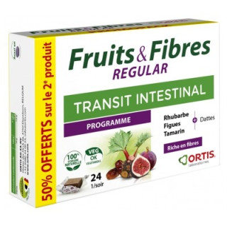 Ortis Fruits & Fibres Regular - Complément alimentaire pour transit intestinal