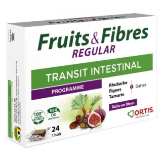 Ortis Fruits & Fibres Regular - Complément alimentaire pour transit intestinal