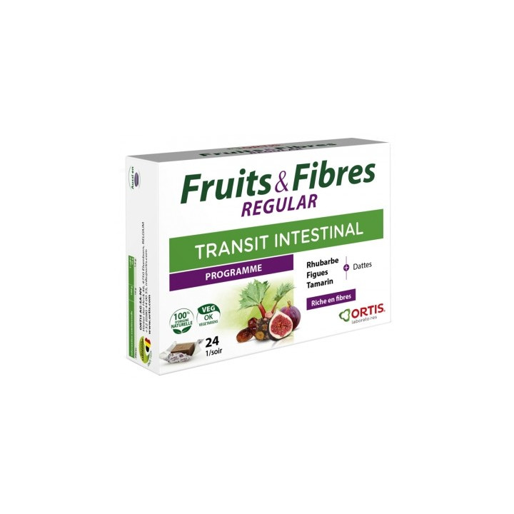 Ortis Fruits & Fibres Regular - Complément alimentaire pour transit intestinal