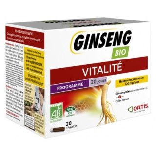 Ortis Ginseng Bio Vitalité - Complément alimentaire bio