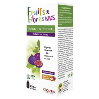 Sirop pour transit intestinal enfants - Ortis Fruits & Fibres Kids
