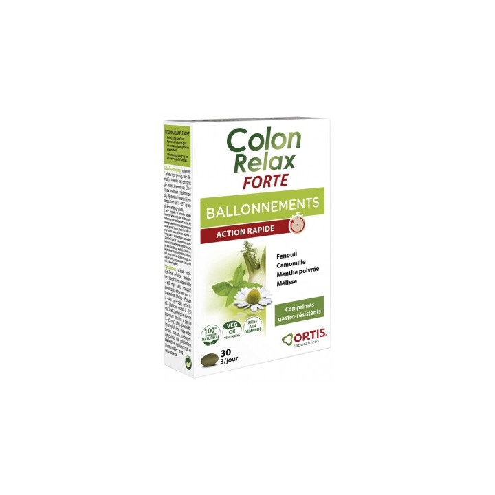 Ortis Colon Relax Forte Ballonnements - Soulagez les ballonnements