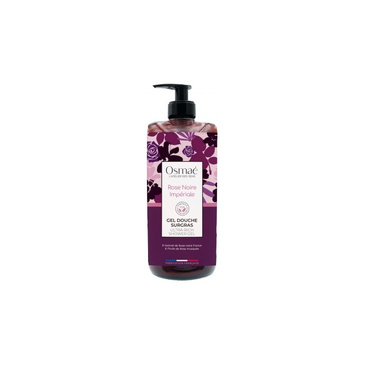 Gel Douche Surgras Rose Noire Impériale d'Osmaé