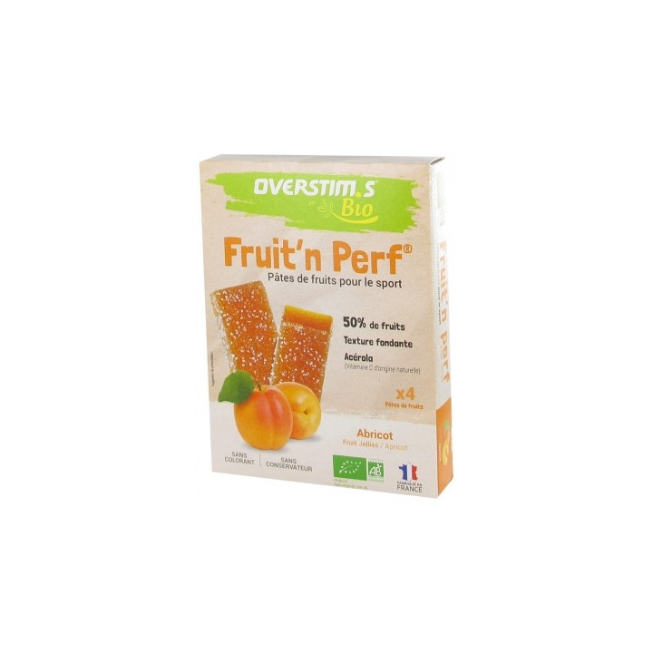 Pâtes de fruits bio Overstims pour sportifs