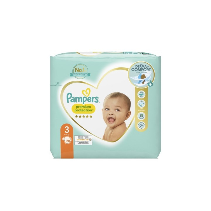 Couches Pampers Premium Protection Taille 3