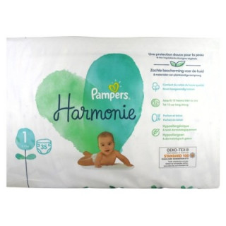 Couches Pampers Harmonie Taille 1 (2-5 kg)