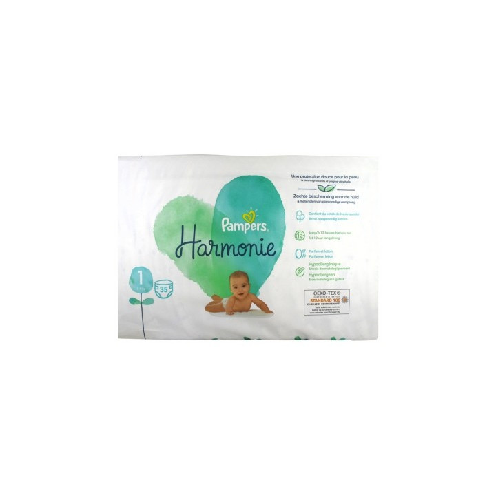 Couches Pampers Harmonie Taille 1 (2-5 kg)