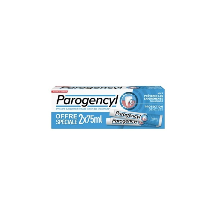 Dentifrice Parogencyl Prévention Gencives - Lot de 2 x 75 ml
