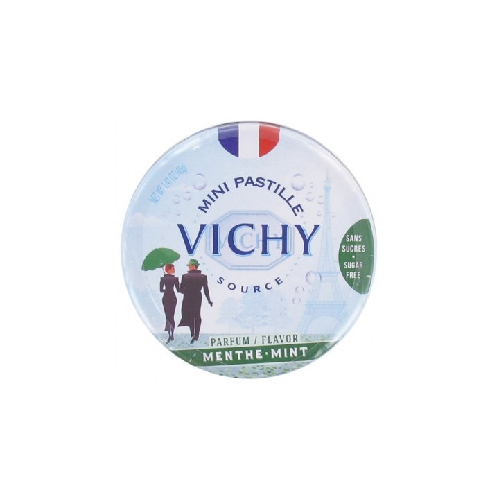 Pastilles Vichy Mini Menthe Sans Sucre 40g