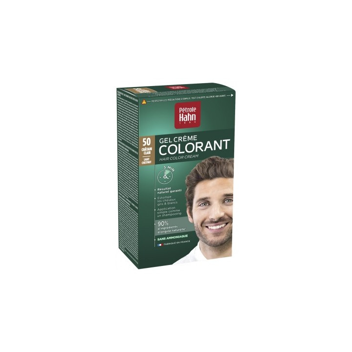 Kit Gel Crème Colorant Pétrole Hahn Châtain Clair