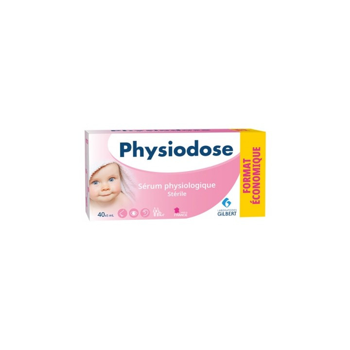 Physiodose Sérum Physiologique Stérile - Hygiène nasale et oculaire