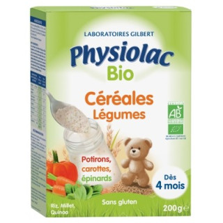 Physiolac Bio Céréales Légumes 4 Mois