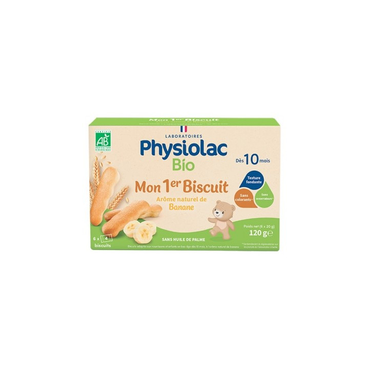 Biscuits Bio pour Bébés - Physiolac Bio Mon 1er Biscuit
