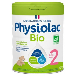 Physiolac Bio 2 - Lait de suite biologique 6-12 mois