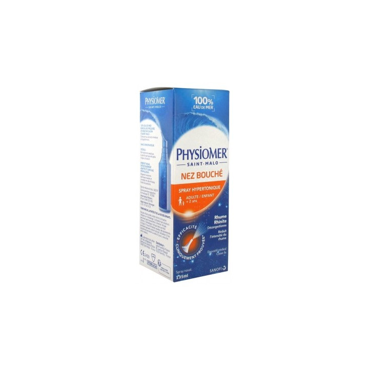 Physiomer Hypertonique Nez Bouché - Spray nasal décongestionnant